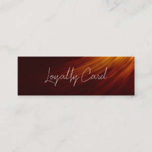 Holographic Signature Modern Pink Loyalty Card