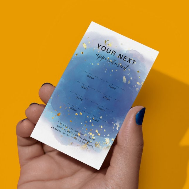 Holographic Signature Script Modern Glam Glitter Appointment Card (Holographic Signature Script Modern Glam Glitter Appointment 
)