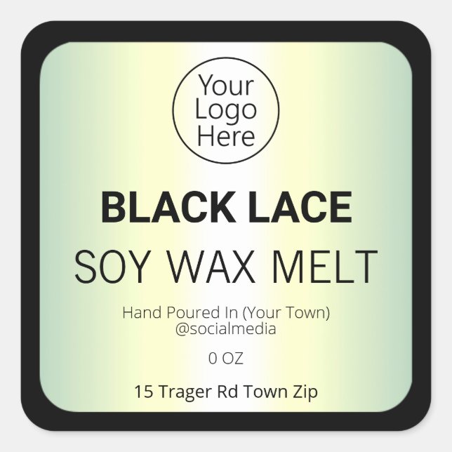 Holographic Soy Wax Melt Product Labels (Front)