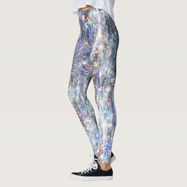 Holographic Sparkle Glitter  Leggings (Left)