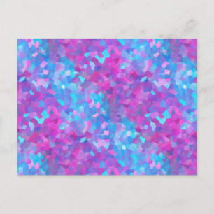 Holographic Sparkles Pattern Postcard