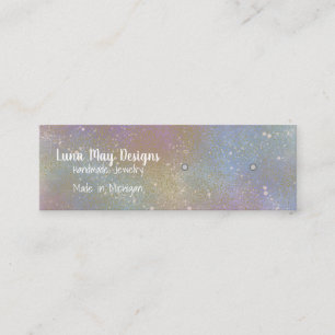 Holographic Splatter Jewellery Display Business Ca Mini Business Card