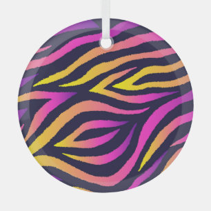 Holographic stripes, seamless futuristic pattern. glass tree decoration