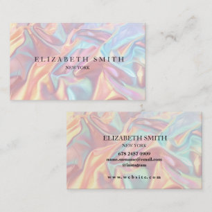 Holographic Texture Business Card 