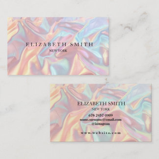 Holographic Texture Business Card