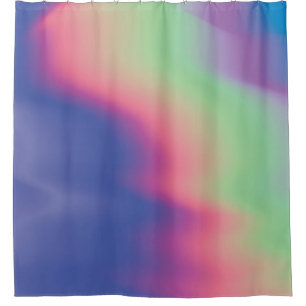 Holographic texture with colourful stains. Psyched Shower Curtain