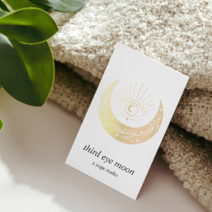 Holographic Third EYE Moon Yoga Holistic Coach  Business Card