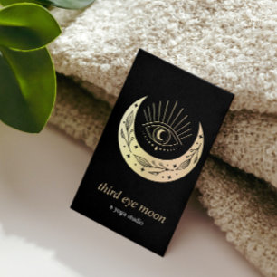 Holographic Third EYE Moon Yoga Spiritual Coach Business Card
