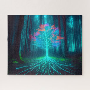 Holographic Tree Jigsaw Puzzle
