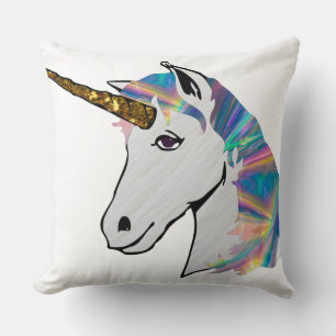 holographic unicorn cushion