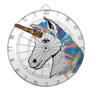 holographic unicorn dartboard