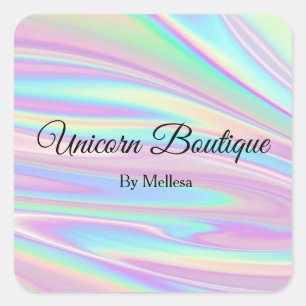 Holographic unicorn sticker