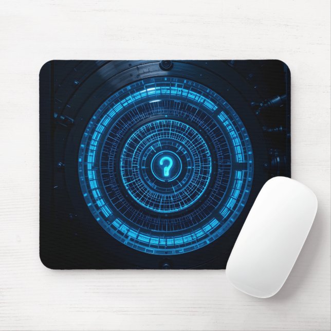 Holographic Vault Lock Mouse Pad (With Mouse)