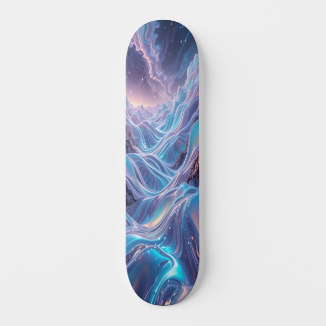 Holographic Waves Edition 2 Skateboard (Front)
