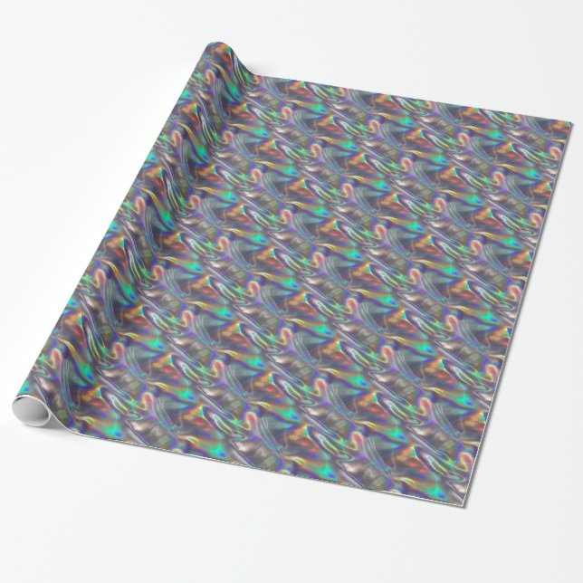 holographic wrapping paper (Unrolled)