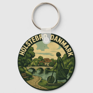 Holstebro Denmark Giacometti Key Ring