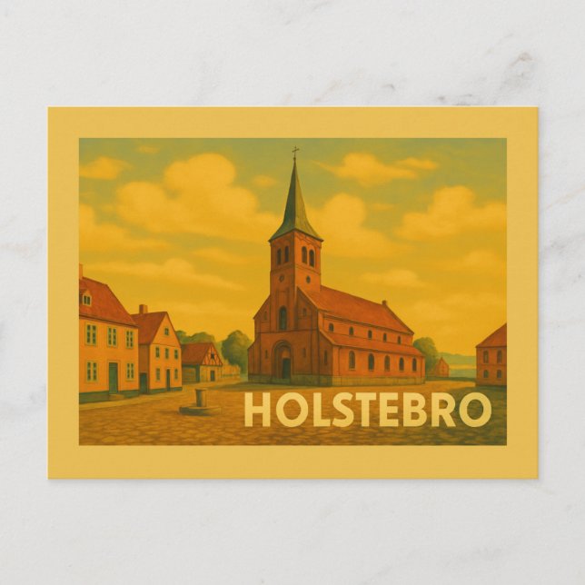 Holstebro Denmark Giacometti Postcard (Front)