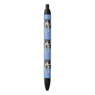 Holstein Cow & Cute Calf Black Ink Pen