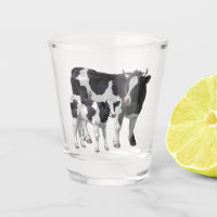 Holstein Cow & Cute Calf