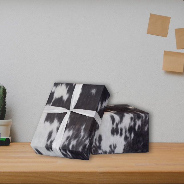 Holstein Cow Faux Leather Natural Hide Wrapping Paper (Creator Uploaded)