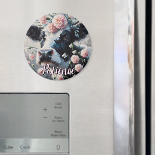 Holstein Cow Flowers Farm Farmhouse Personalised Magnet