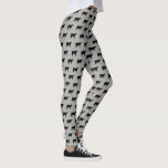Holstein Cow Silhouettes Pattern Black and Grey Leggings<br><div class="desc">Black Holstein Cow Silhouette Grey and Black Pattern Leggings. Cute leggings for cow lovers. Fun for the gym, yoga class, or just relaxing at home. Check out Jenn's Doodle World for even more unusual leggings and farm animal silhouette products.</div>