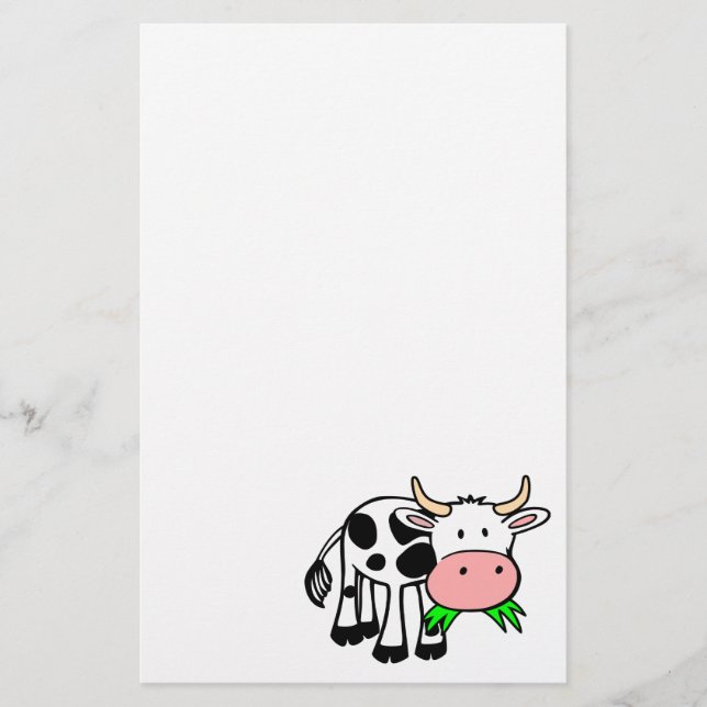 Holstein cow stationery (Front)