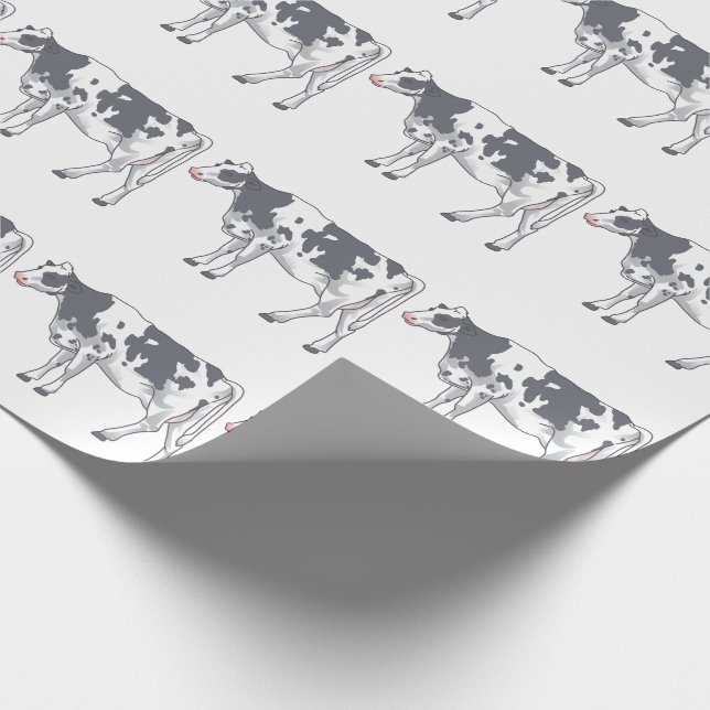 Holstein Cow Wrapping Paper (Corner)