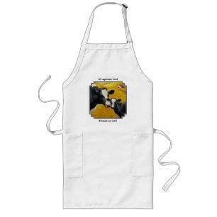Holstein Cows and Old Wood Barn Long Apron