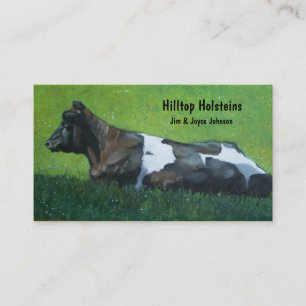 Holstein Dairy Farm Business Card: Art in Pastel Business Card