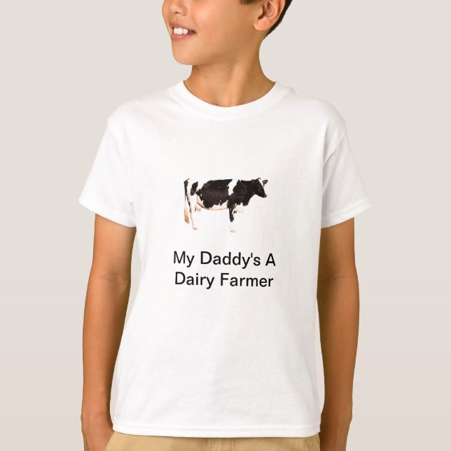 Holstein Friesian Dairy Farmer T Shirt (Front)