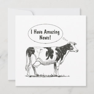 Holstein Thought Cow Customise It Announcement