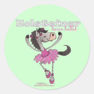 Holsteiner Horse Ballet Classic Round Sticker