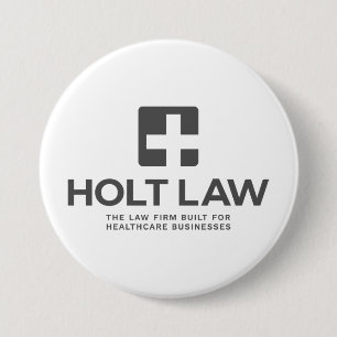 Holt Law Grey Circle Button Pin