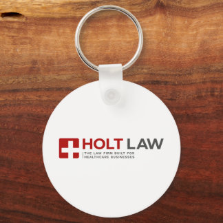 Holt Law Round Keychain 