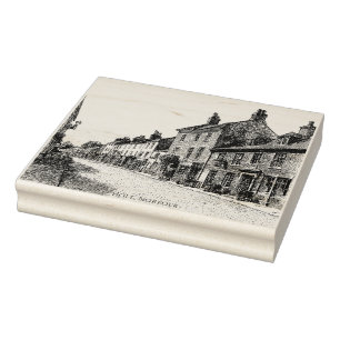 Holt, Norfolk, Vintage Sketch Rubber Stamp