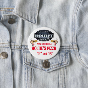 HOLTIES PIZZA 7.5 CM ROUND BADGE