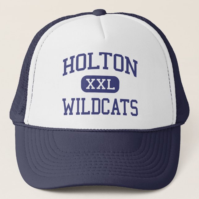 Holton - Wildcats - High School - Holton Kansas Trucker Hat (Front)