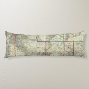 Holt's New Map, Wyoming Body Cushion