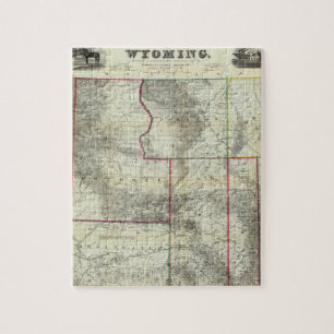 Holt's New Map, Wyoming Jigsaw Puzzle