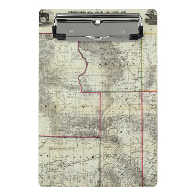 Holt's New Map, Wyoming Mini Clipboard (Front)