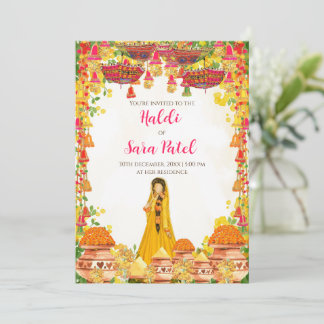 Holud invites Haldi invitations & Haldi invites