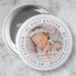 Holy Baptism Simple Frame Modern Custom Photo<br><div class="desc">This simple and classic design is composed of serif typography and add a custom photo. "My Holy Baptism" circles the photo of your baby,  child,  etc</div>