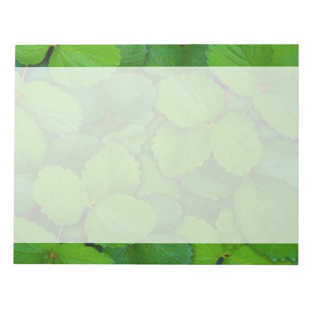 Holy Basil Tulsi Green Mint Leaves Notepad (Front)