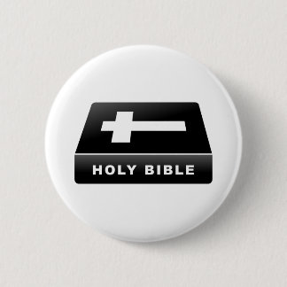 Holy Bible 6 Cm Round Badge