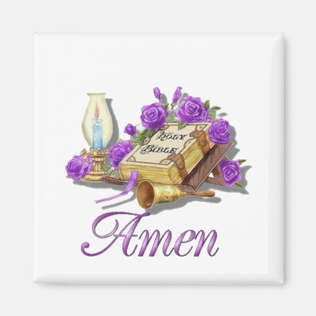 Holy Bible Amen Magnet (Front)