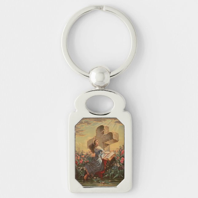 Holy Bible and Cross Key Ring (Front)