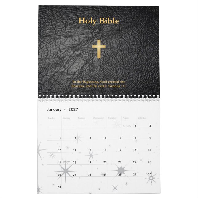 Holy Bible Calendar Edition (Jan 2027)
