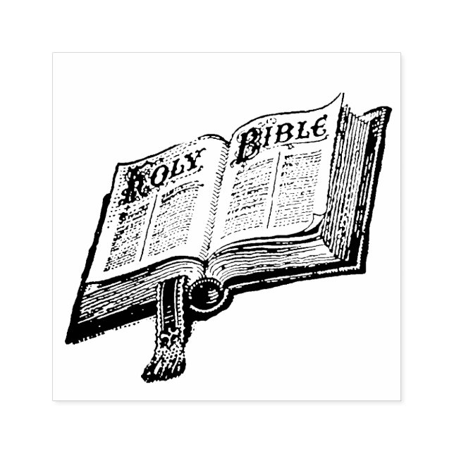 Holy Bible Christian Catholic Scripture Rubber Stamp (Imprint)