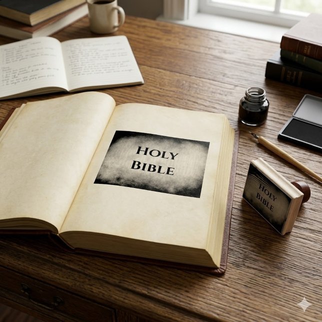 Holy Bible Christian Rubber Stamp (Creator Uploaded)